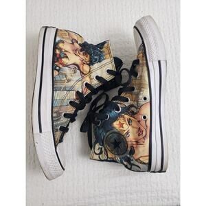 Converse All Star Wonder Woman Size 7 Mens 5 DC Comics High Top Sneakers 154900C